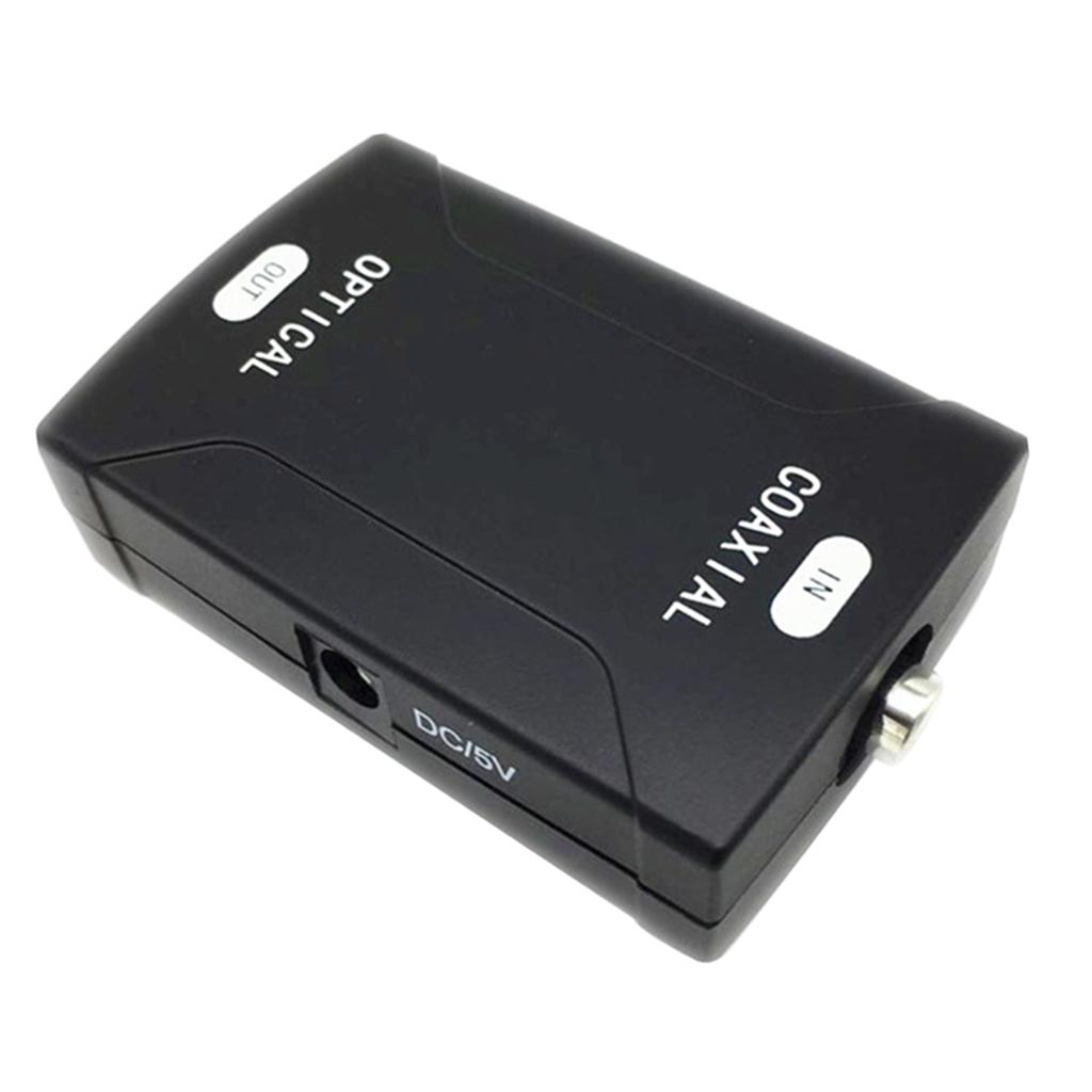 1Set Coaxial RCA To Optical Toslink Spdif Digital Audio Converter Adapter UK-Plug