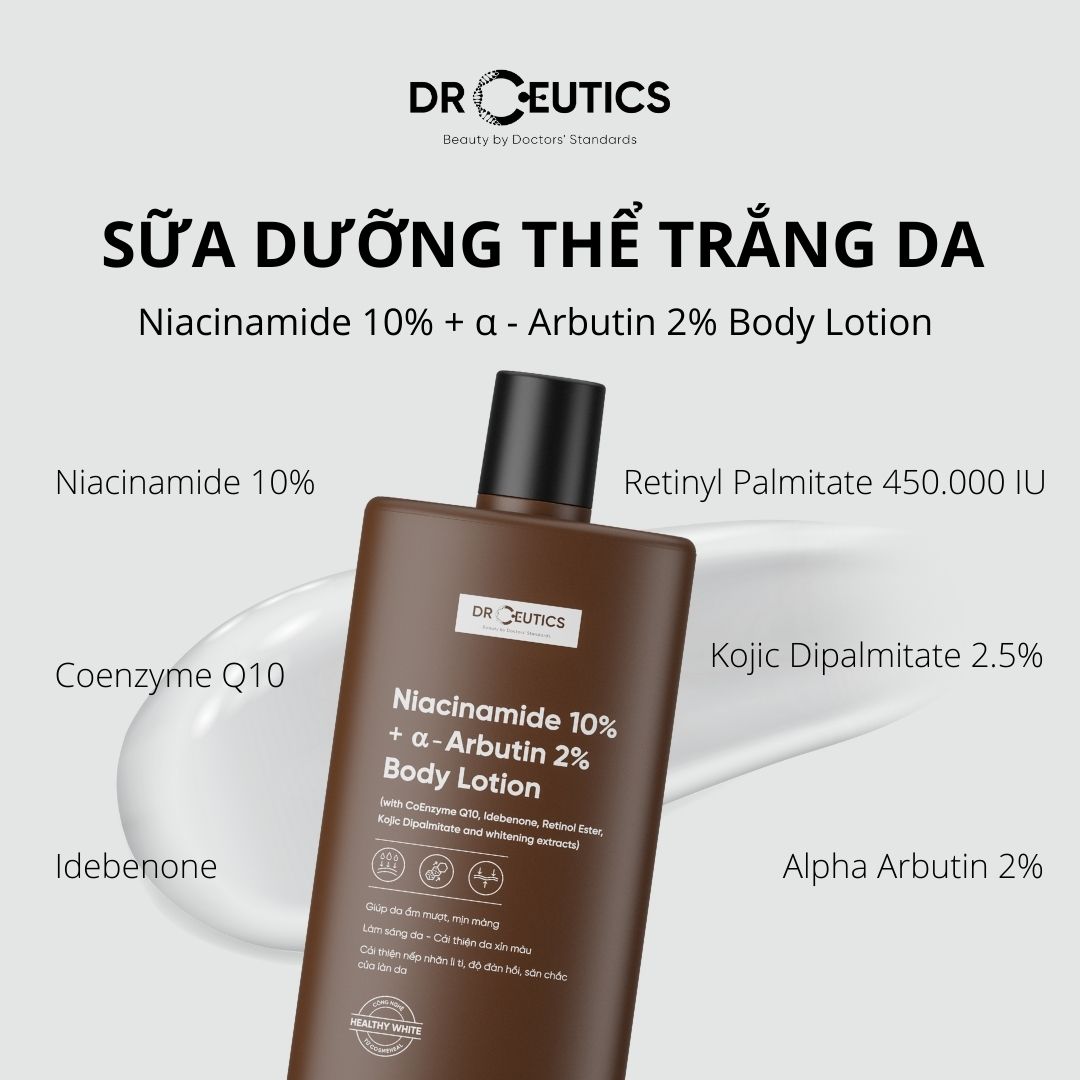 Sữa Dưỡng Thể Trắng Da DrCeutics Body Lotion (150ml)