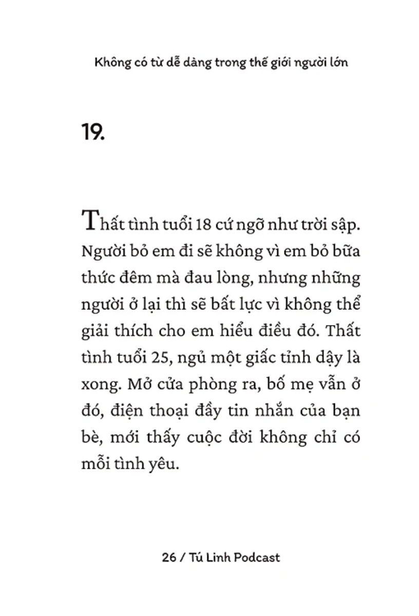 Không Có Từ Dễ Dàng Trong Thế Giới Người Lớn - TIME