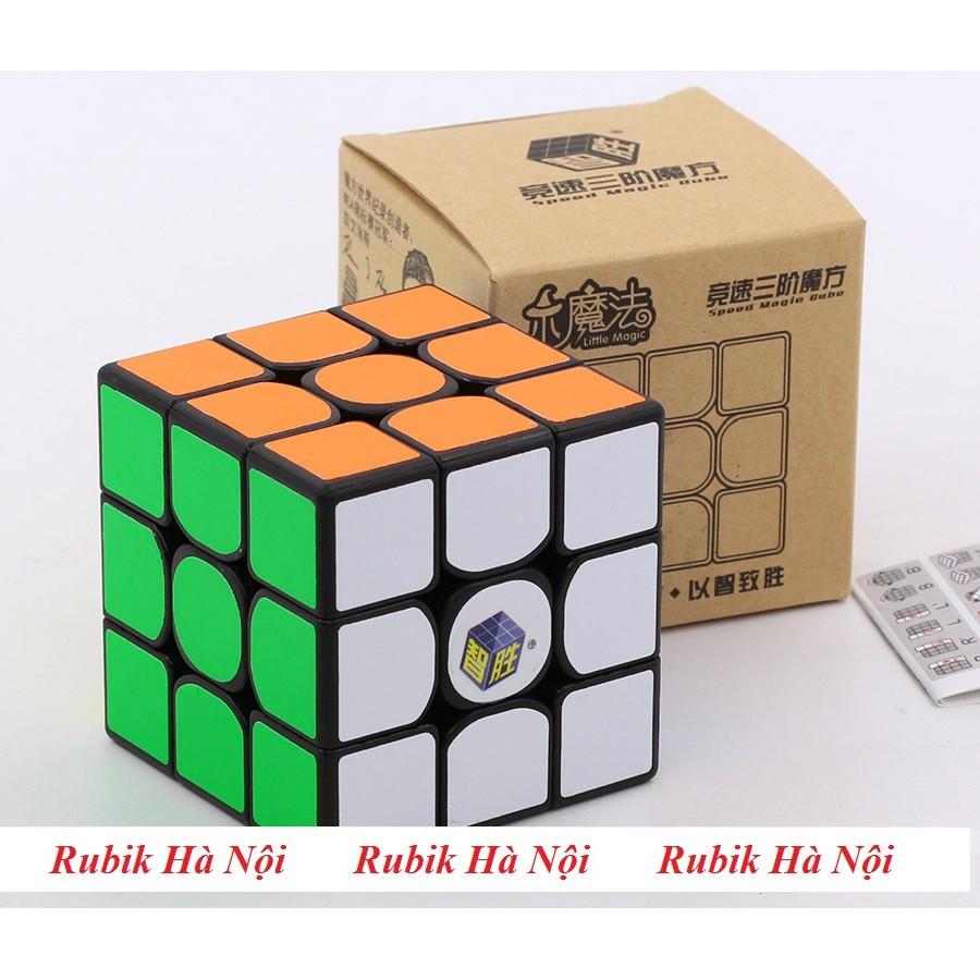 Rubik 3x3. Yuxin Little Magic Đen/Stickerless/Có Nam Châm