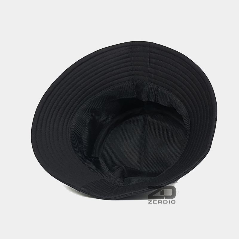 Mũ vành tròn nam nữ, nón bucket tai bèo USA BK70 màu đen vải cotton cao cấp