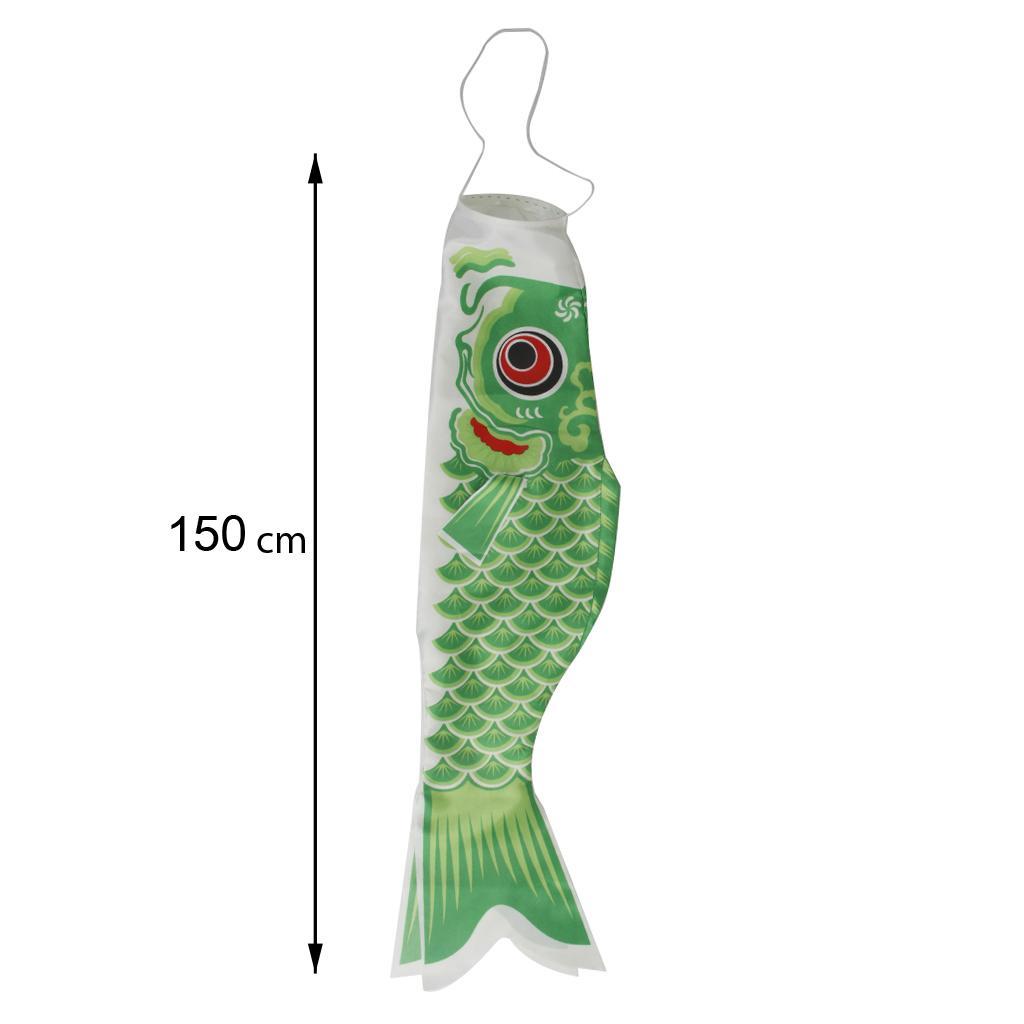 2pcs Japanese Windsock Carp Flag Streamer 150cm