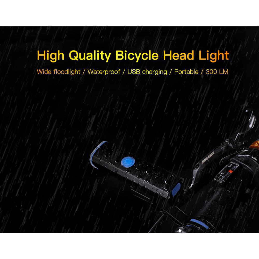 Đèn led xe đạp, hợp kim nhôm có thể sạc lại 5W, chống thấm nước