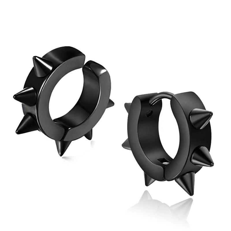 Khuyên Tai Bấm Unisex Gai Nhọn Cực Chất Kẹp, Sỏ Lỗ