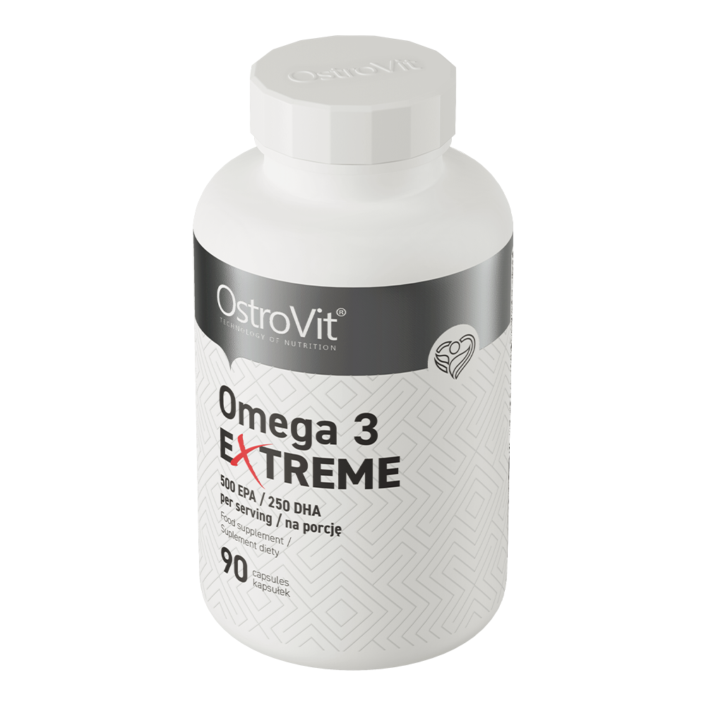Ostrovit Omega 3 Extreme (90/180Viên), Viên Dầu Cá Siêu Cô Đặc, Hàm Lượng Cao 500mg EPA / 250mg DHA