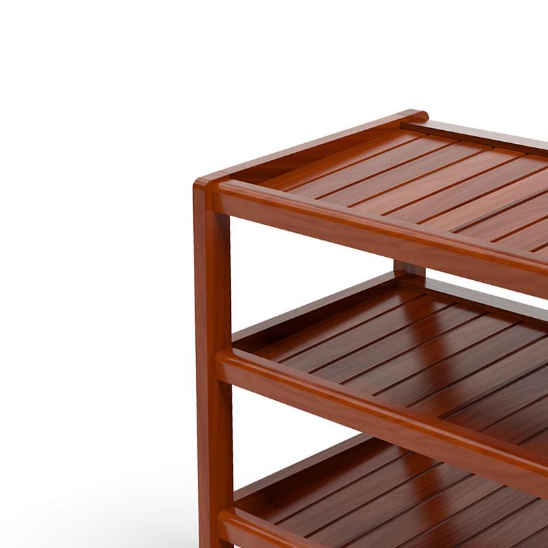 Kệ Dép 4 Tầng Gỗ Cao Su IBIE IB463 (63 x 30 x 68 cm) - Cánh Gián
