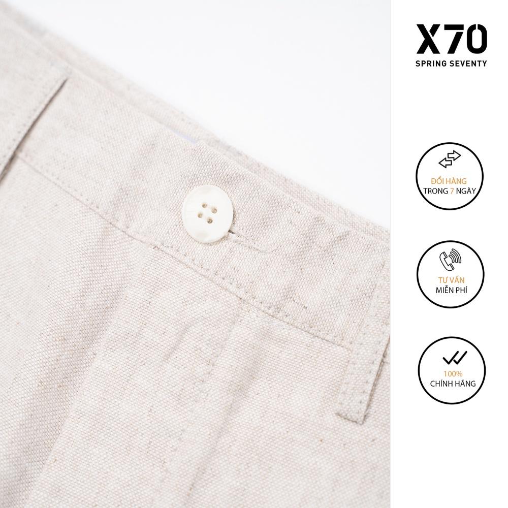 Quần Short Linen Nam Thiết Kế Thời Trang X70 - 09660002