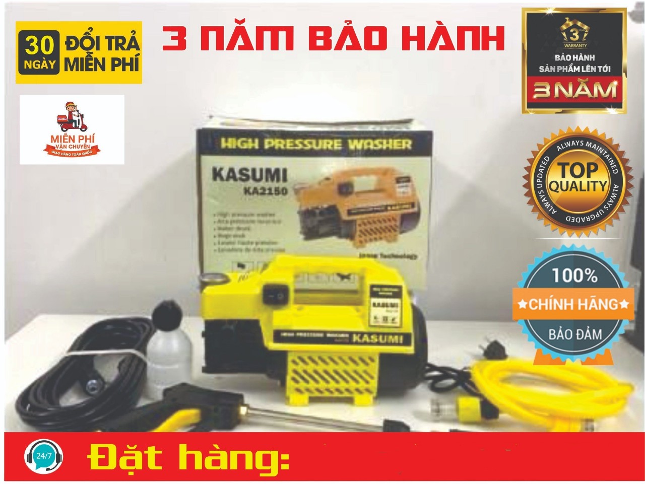 Máy rửa xe KASUMI NHẬT BẢN