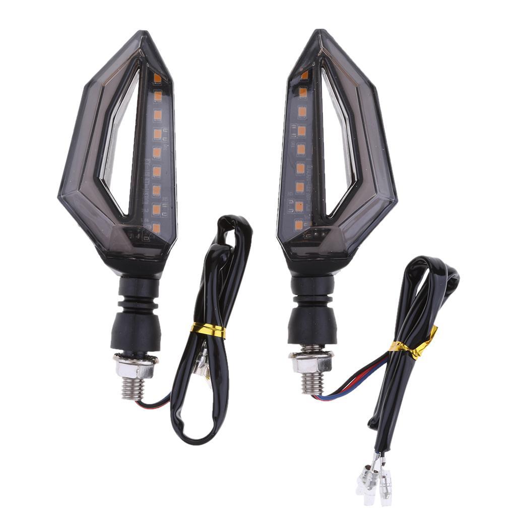 1 Pair Motorcycle Motorbike LED Turn Signal Indicator Light