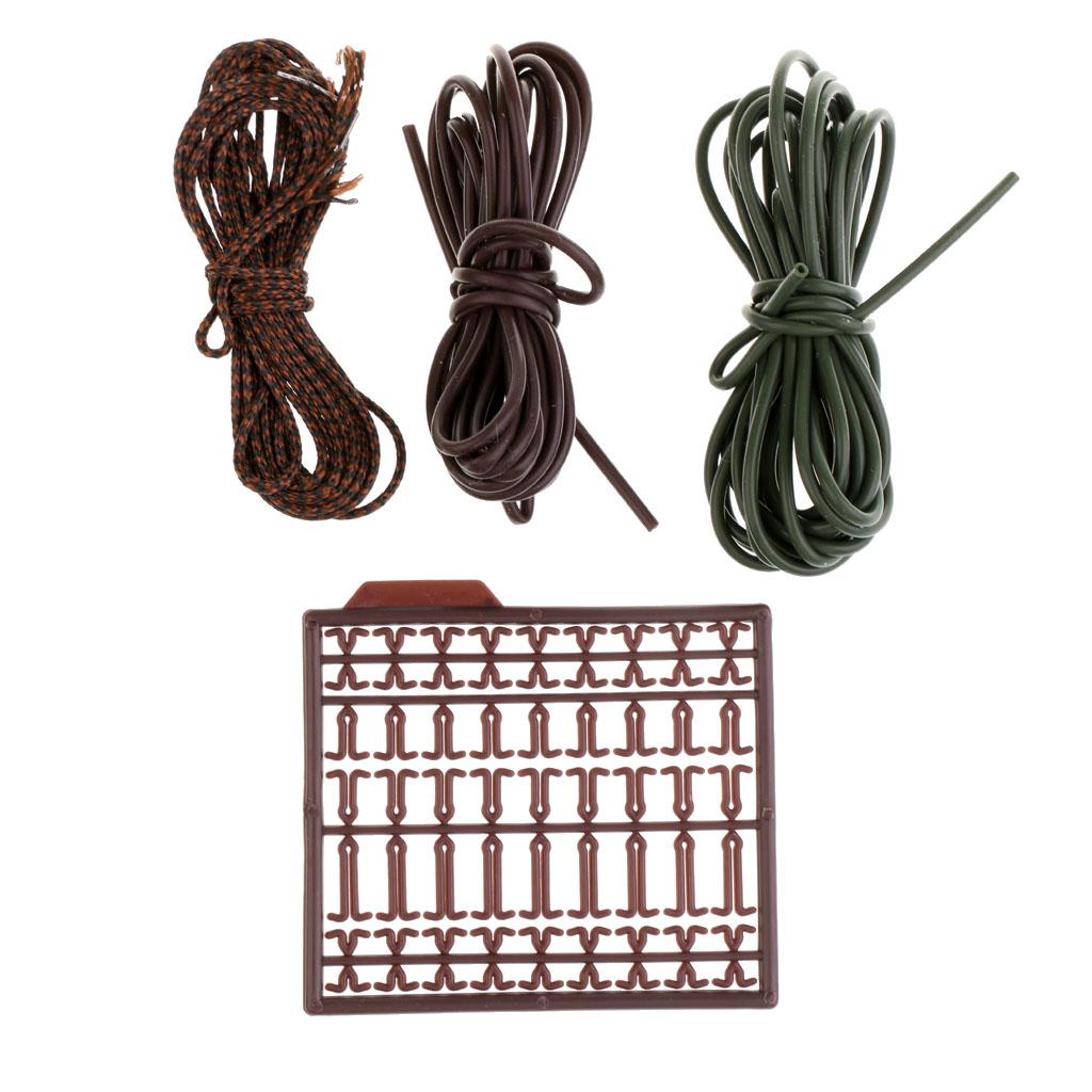Carp Fishing Weights Tackle Box Safety Tubes Swivels Kits for Hair Rigs