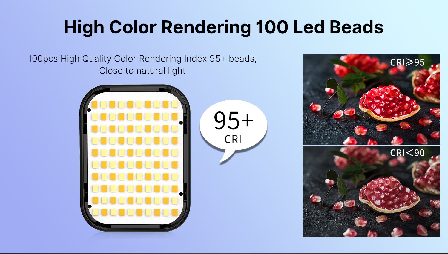 ULANZI VL100C (3200-6500K) - HÀNG CHÍNH HÃNG - Đèn LED Bi-Color