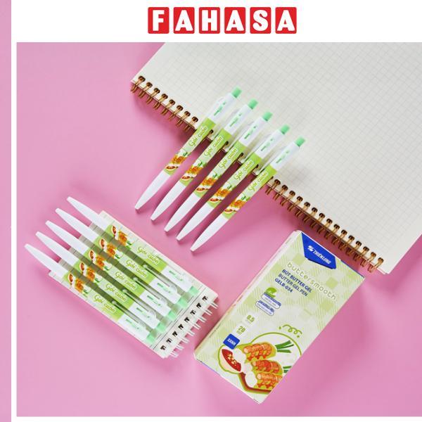 Hộp 20 Bút Gel Buttersmooth B 0.5 mm - Thiên Long GELB-034 - Mực Xanh - Gỏi Cuốn
