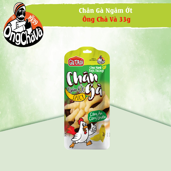 CHÂN GÀ NGÂM ỚT ÔNG CHÀ VÀ 33G - Càng Ăn Càng Ghiền