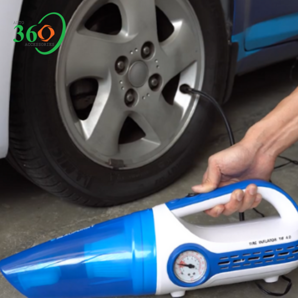 Máy bơm lốp kiêm hút bụi 2 trong 1 TIF 4.0 BLAUPUNKT