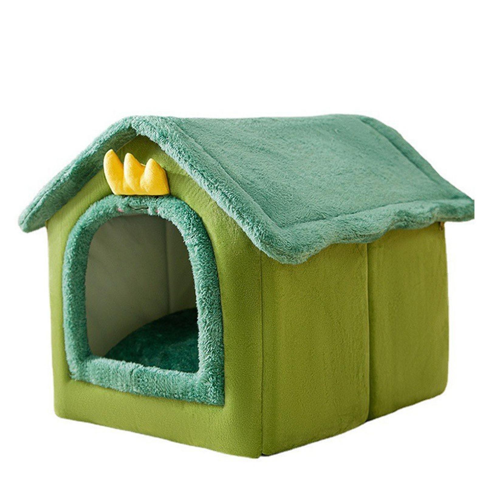 Cats Bed Sleeping House Cave Winter Non Slip Indoor Cats Kennel Washable