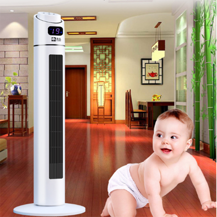 Quạt cây đứng gia đình BENTO xoay 90 độ, Quạt tuần hoàn không khí, quạt điện gia dụng, đầu lắc linh hoạt, có điều khiển, điều chỉnh chiều cao theo nhu cầu