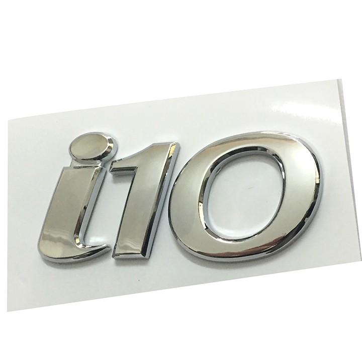 Tem Logo Chữ Nổi i10 Dán Đuôi Xe