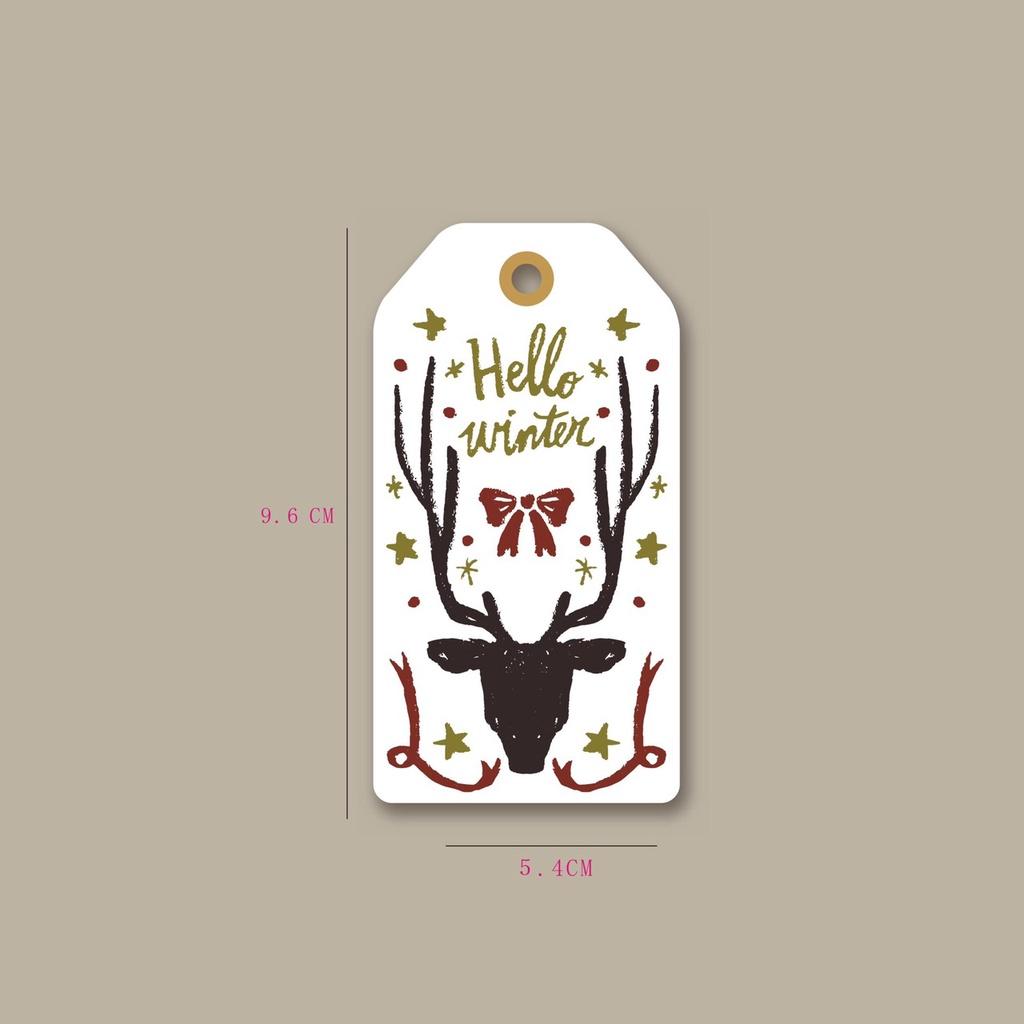 Decal và thẻ giấy trang trí noel - phụ kiện trang trí noel xinh xắn