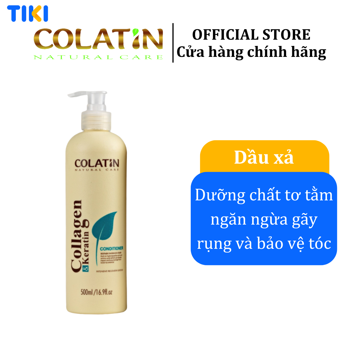 DẦU XẢ DƯỠNG CHẤT TƠ TẰM COLATIN