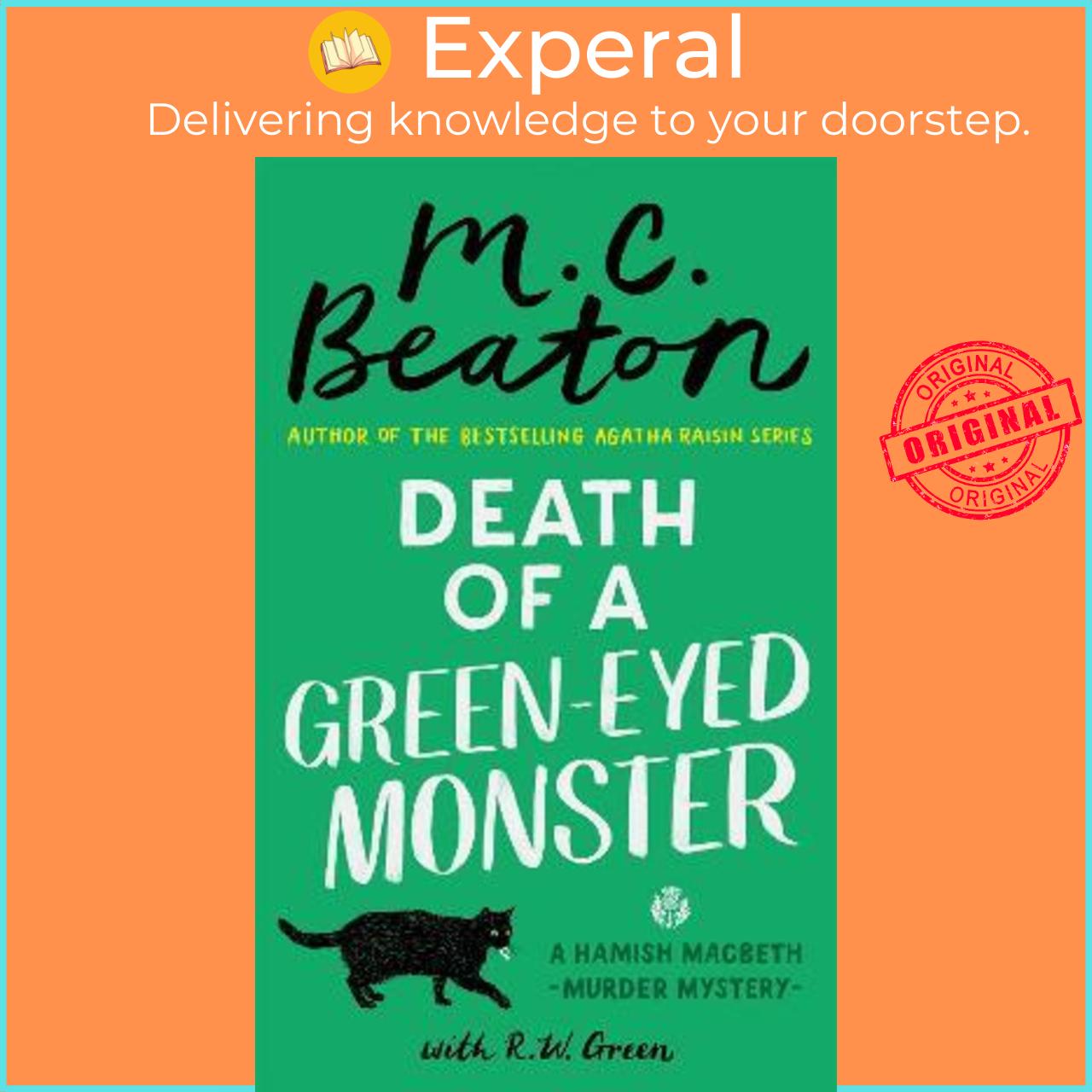 Sách - Death of a Green-Eyed Monster by M.C. Beaton (UK edition, paperback)