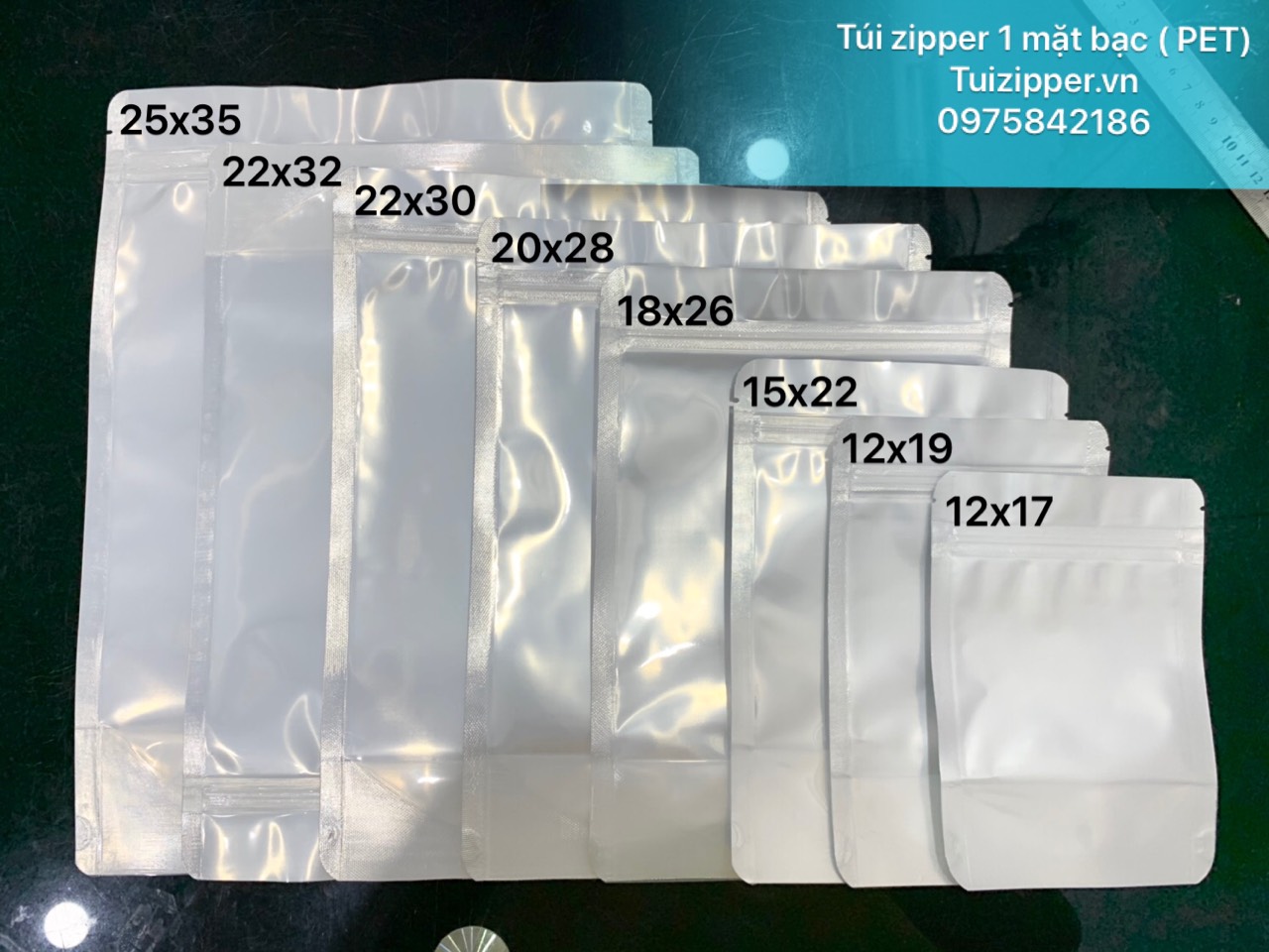 TÚI ZIP BẠC
