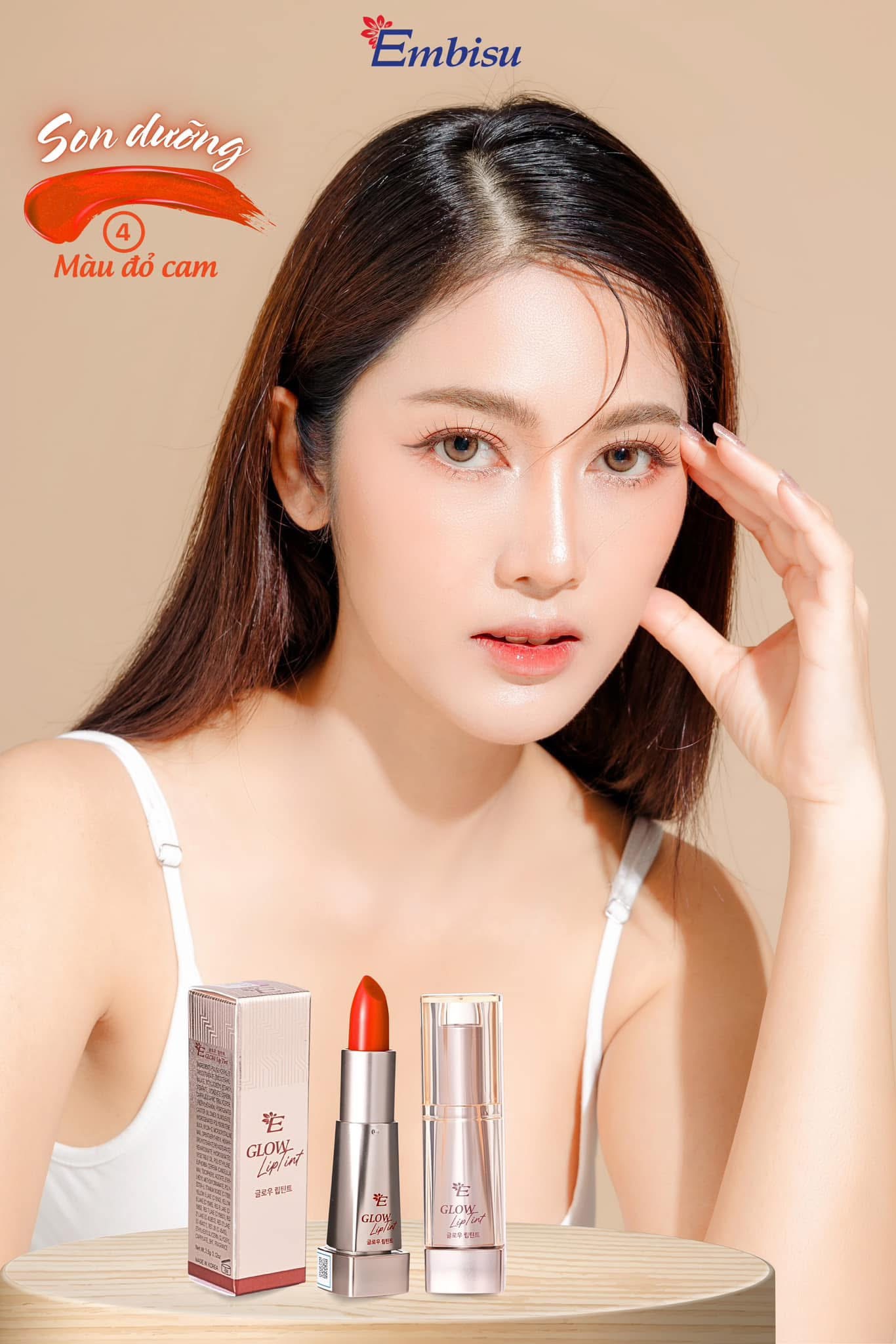 Son EMBISU Glow Lip Tint - Dưỡng Môi Có Màu Lâu Phai (Hàn Quốc) - Chuẩn Màu - Mềm Môi - Căng Bóng