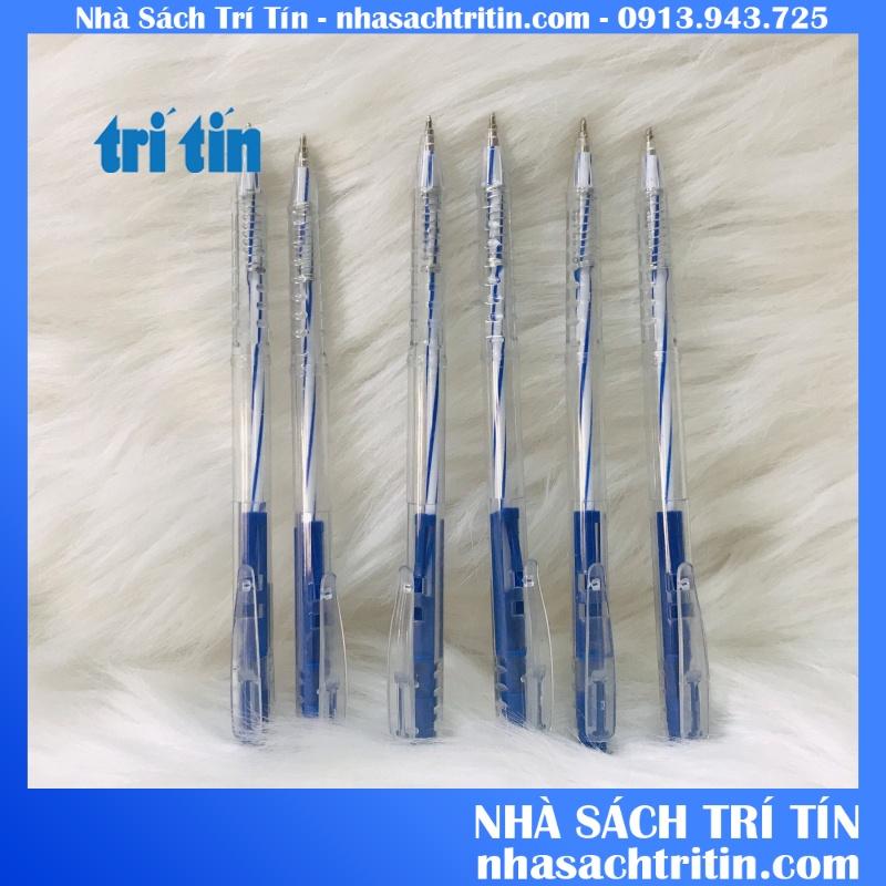 Bút bi TP-027 màu xanh đen đỏ đầu nhỏ 0.5mm (VPP TRÍ TÍN)