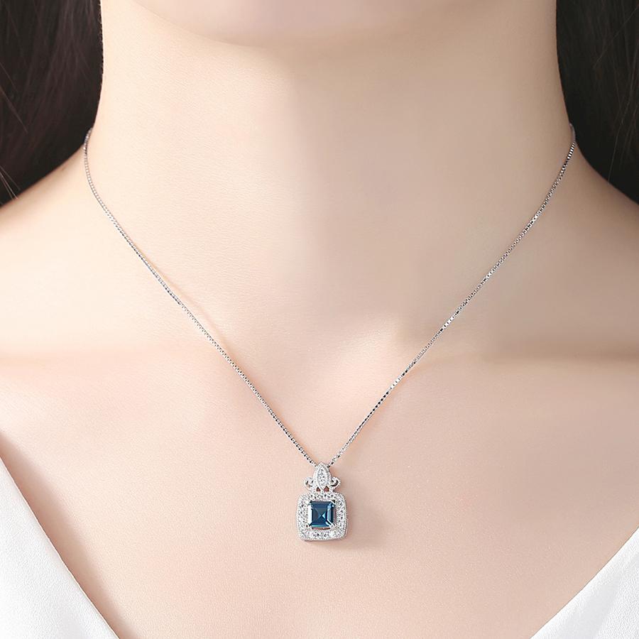 Dây chuyền bạc nữ S925 đính đá cao cấp DB2398 đẹp Bảo Ngọc Jewelry