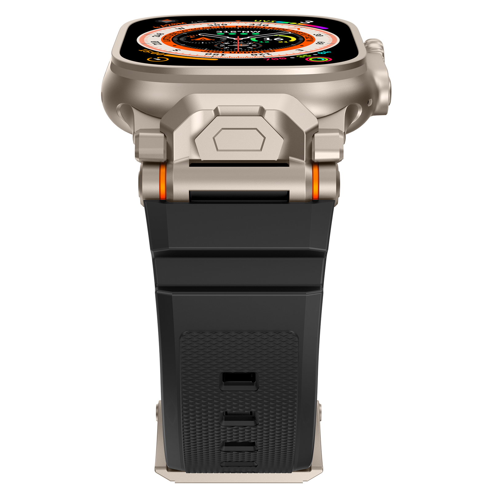 Dây Silicone Đầu Nối Kim Loại Pioneer cho Apple Watch Ultra 1/2 &amp; Apple Watch Series 4/5/6/7/8/9/SE/10 Size 44/45/46/49mm - Hàng Chính Hãng