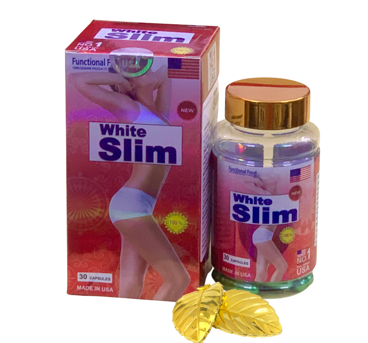 Viên uống đào thải mỡ thừa White Slim USA, hộp 30 viên