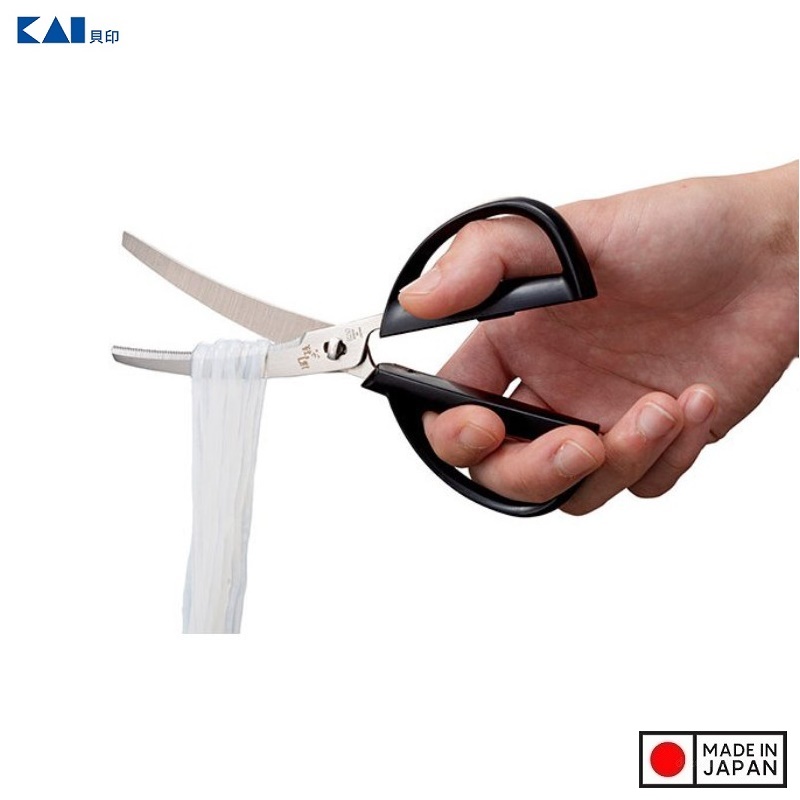 Kéo nhà bếp đầu cong siêu sắc bén KAI Magoroku - Hàng nội địa Nhật Bản | Made in Japan