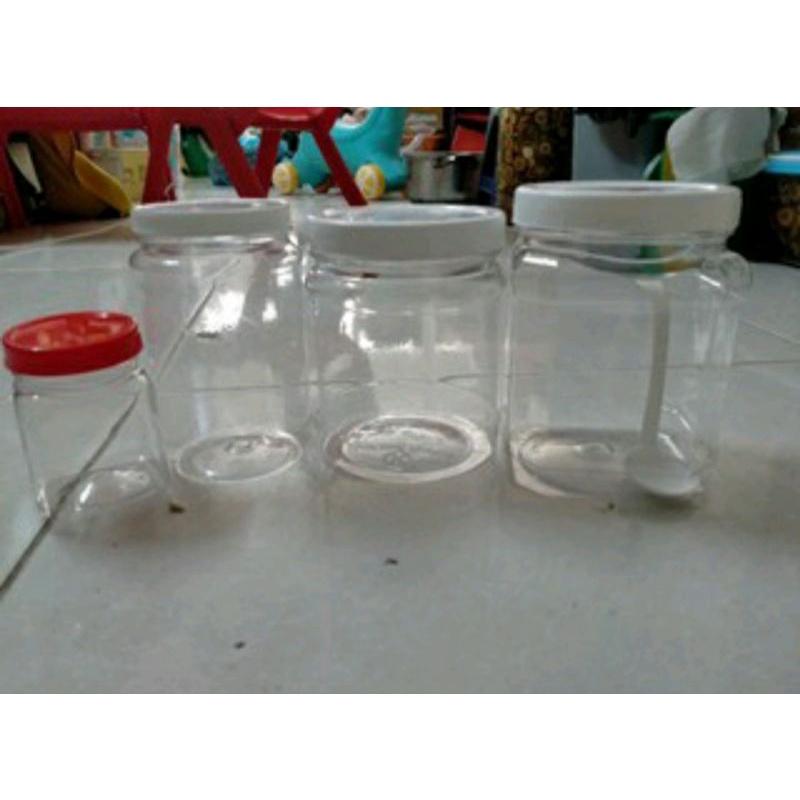 (Set 10) Lọ nhựa - hũ nhựa - keo đựng gia vị, muối các cỡ (từ 200 - 1000g
