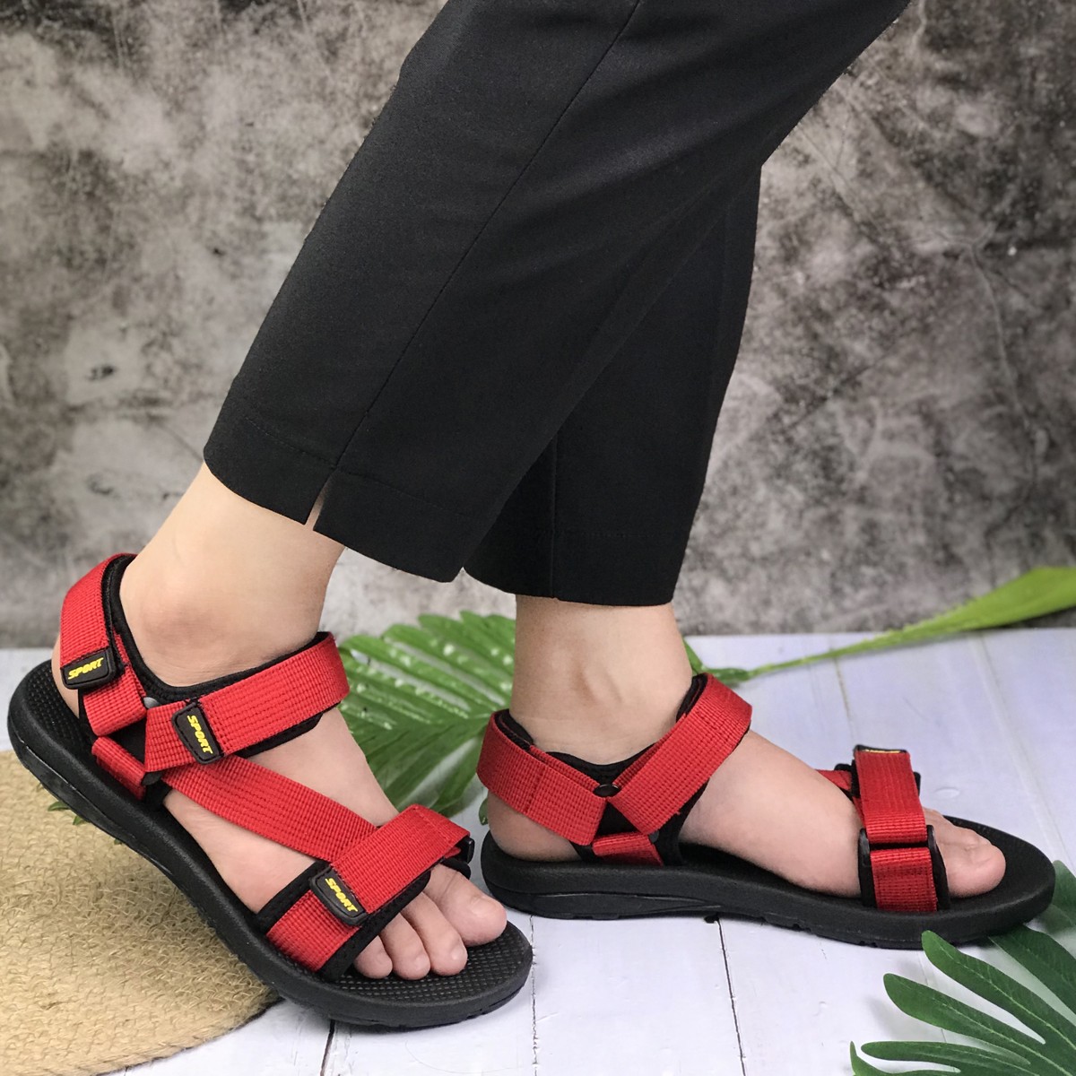 Sandal nữ học sinh quai dù hiệu Rova RV872