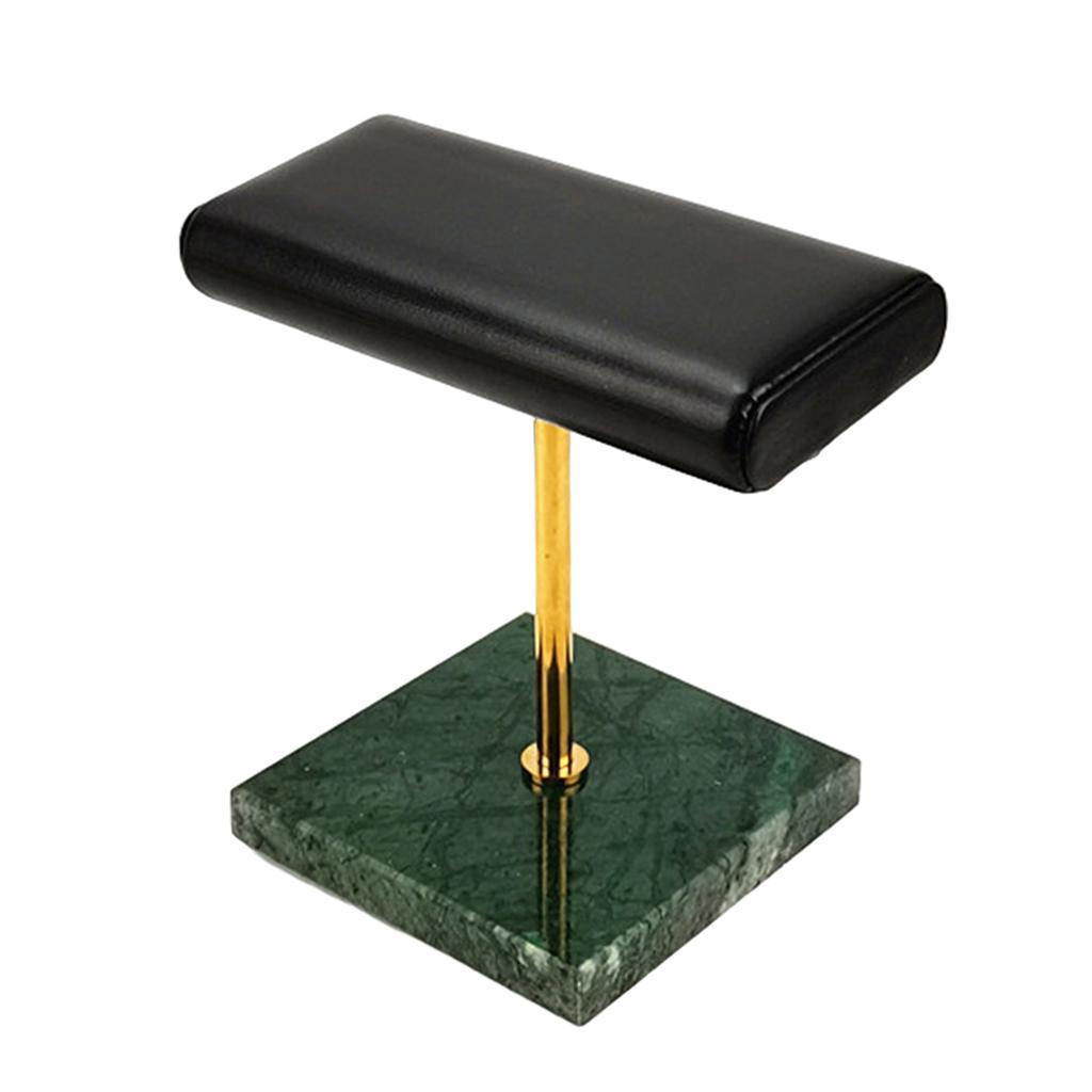 Premium Stable Marble & PU Leather Watch Holder Display Stand for Showcase Exposition