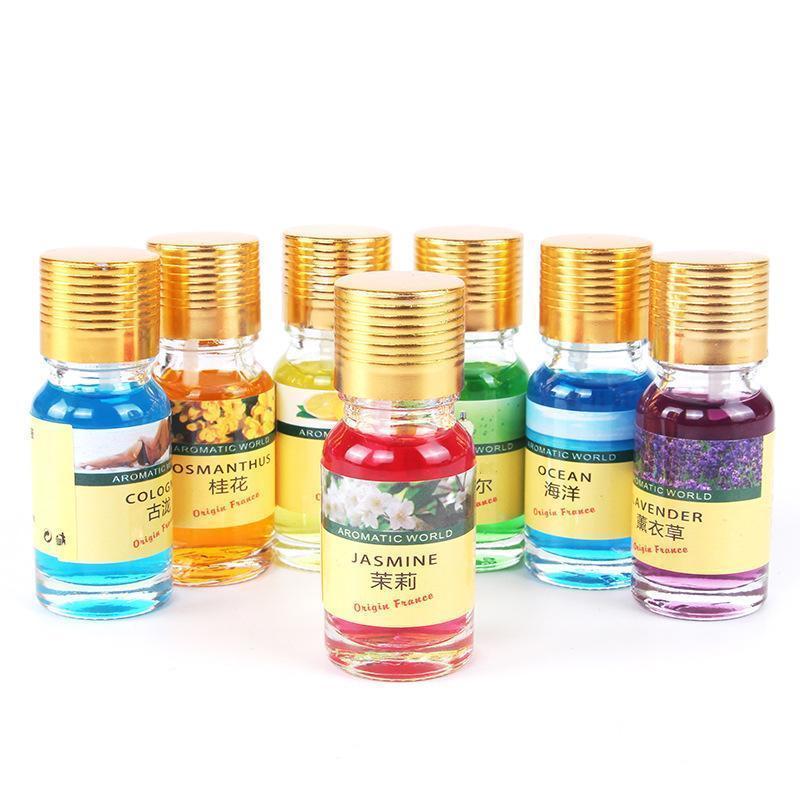 Chai Tinh Dầu Nước Hoa Xe Hơi 10ml Mùi Thơm Dễ Chịu, Chống Say Xe, Khử Mùi Hôi Xe Hiệu Quả (Vàng)