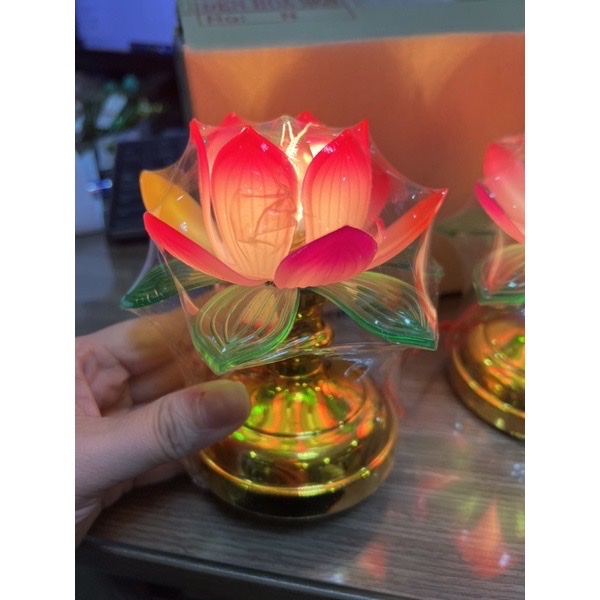 Set  2  đèn hoa sen  nhựa   để bàn thờ ,  7 màu rất đẹp  và  sang trọng giúp cho không gian thờ phụng trở nên sinh động và ấm áp hơn 