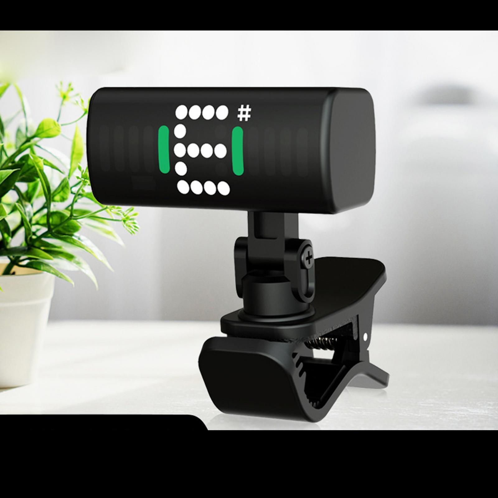 Guitar Tuner Clip on durable digital Electronic Tuner Portable High Sensitivity with LED Display, Professional Acoustics Calibration Tuner for Violin