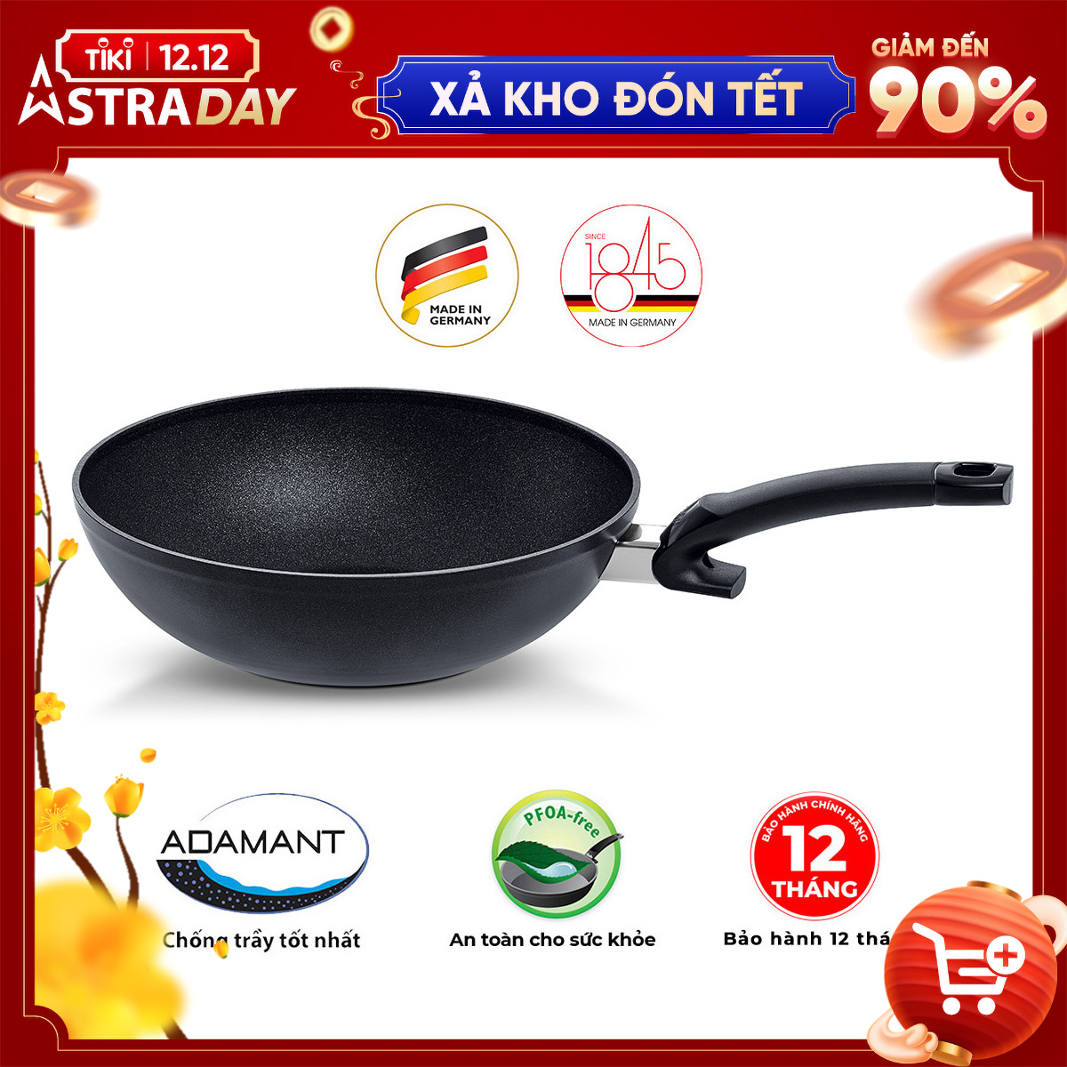 Chảo đáy sâu Fissler Adamant 28cm Hàng chính hãng