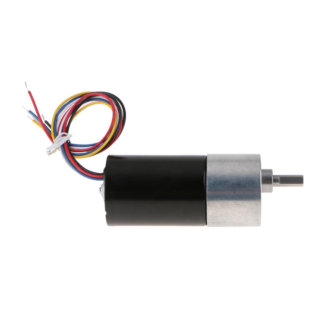 DC 12V 5 Wired High Torque Brushless DC Motor Speed Reduction Electrics 36mm