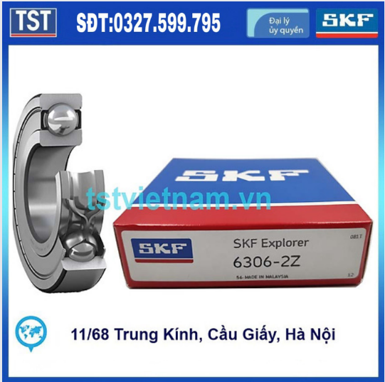 Vòng bi bạc đạn SKF 6306-2Z