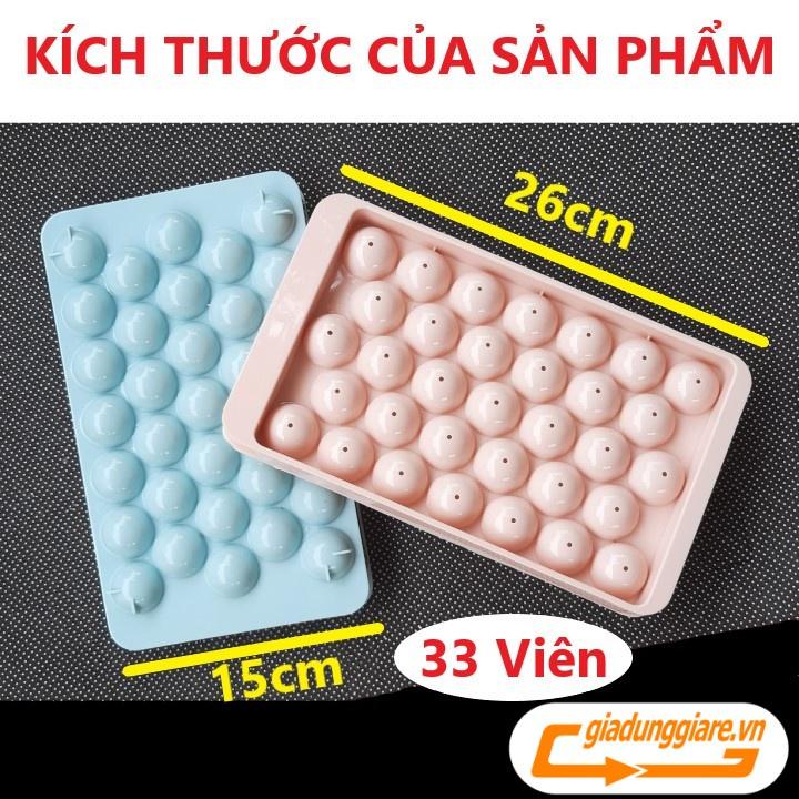 KHAY LÀM ĐÁ bi tròn (33 viên) khuôn kem hoa quả trái cây khuôn làm thạch rau câu độc đáo tiện dụng - giadunggiare.vn