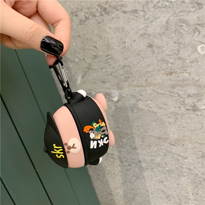 Bao ốp dành cho airpods 1/2/pro, chất silicon dầy chống bẩn in hình cute