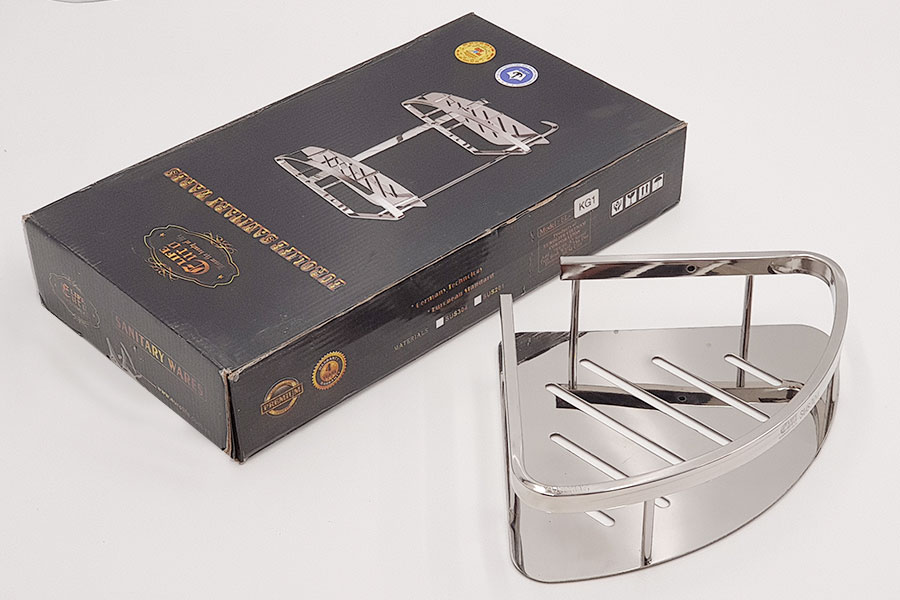 Kệ góc đơn phòng tắm Inox SUS 304 Eurolife EL-KG1