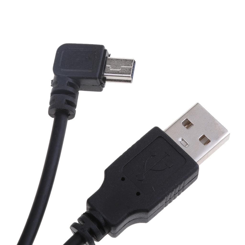 2Pieces 5V 2A USB Charger Cable Left Angled DVR GPS Charging Cable