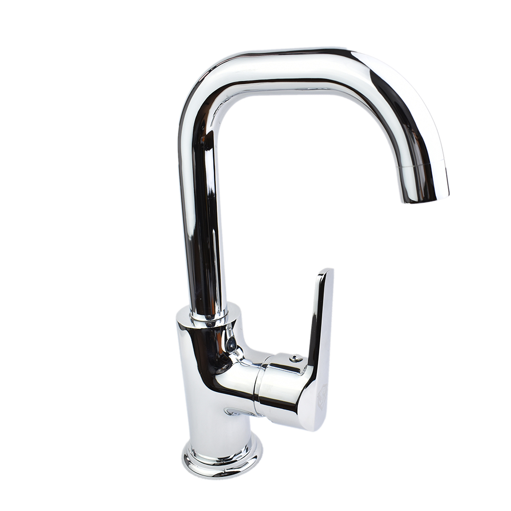 Vòi Lavabo Nóng Lạnh Nhập Khẩu 3025 trắng bạc
