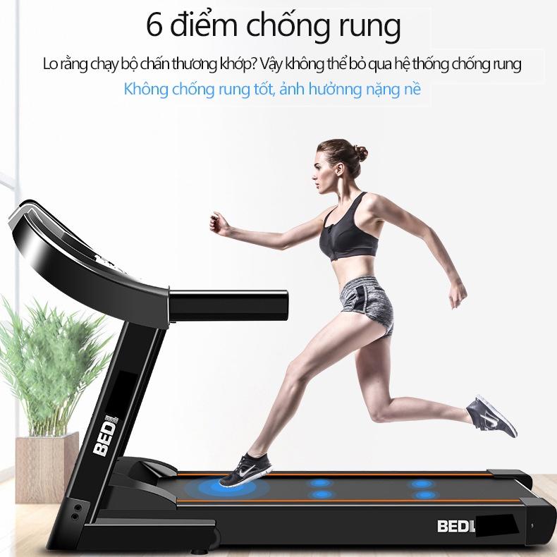 Máy chạy bộ trong nhà máy chạy bộ mini máy tập trong nhà máy gym BEDL có thể gấp gọn chạy điện yên tĩnh có thể phát nhạc