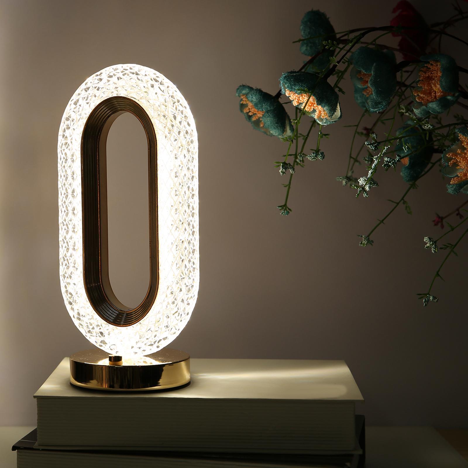 Bedside Table Lamp Dimming Touch Lamp Adjustable LED Nightlight