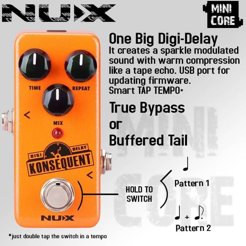 Phơ guitar NUX Konsequent Digi Delay