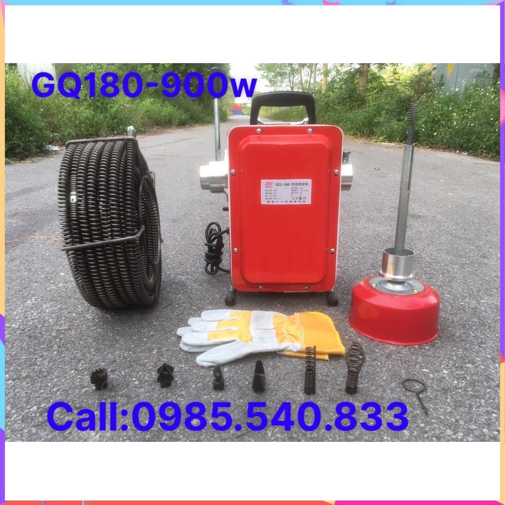 Máy thông cống gia đình GQ180 - 900W- Đánh tối đa 30M đường ống từ phi 20 đến 150mm