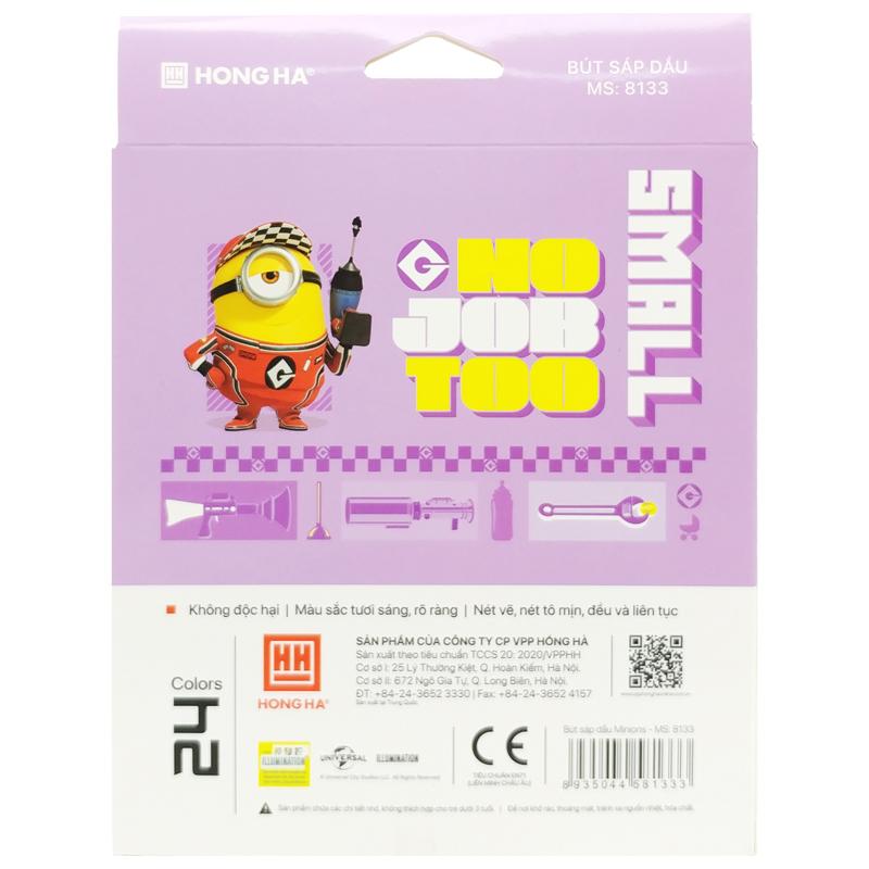 Hộp 24 Bút Sáp Dầu Minions - Hồng Hà 8133